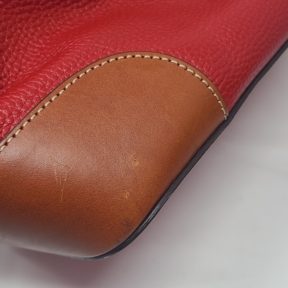 Dooney & Bourke | Women's Vintage Red Pebble Grain Brenna Bag (One Size) - Picture 13 of 16